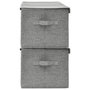 Voir la diapositive 5 : VIDAXL Boîtes de rangement 2 pcs Tissu 50x30x25 cm Gris