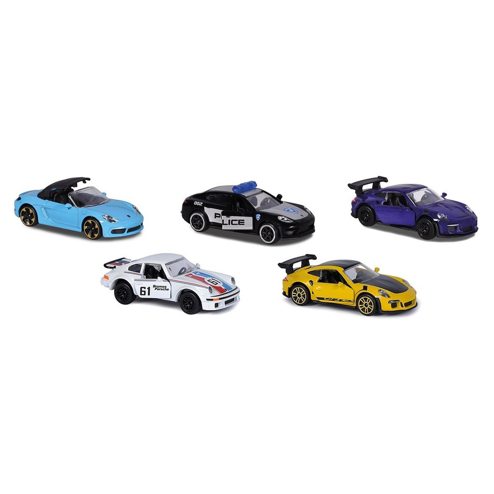 Voir la diapositive 1 : MAJORETTE Pack 5 miniatures 1/64e Porsche