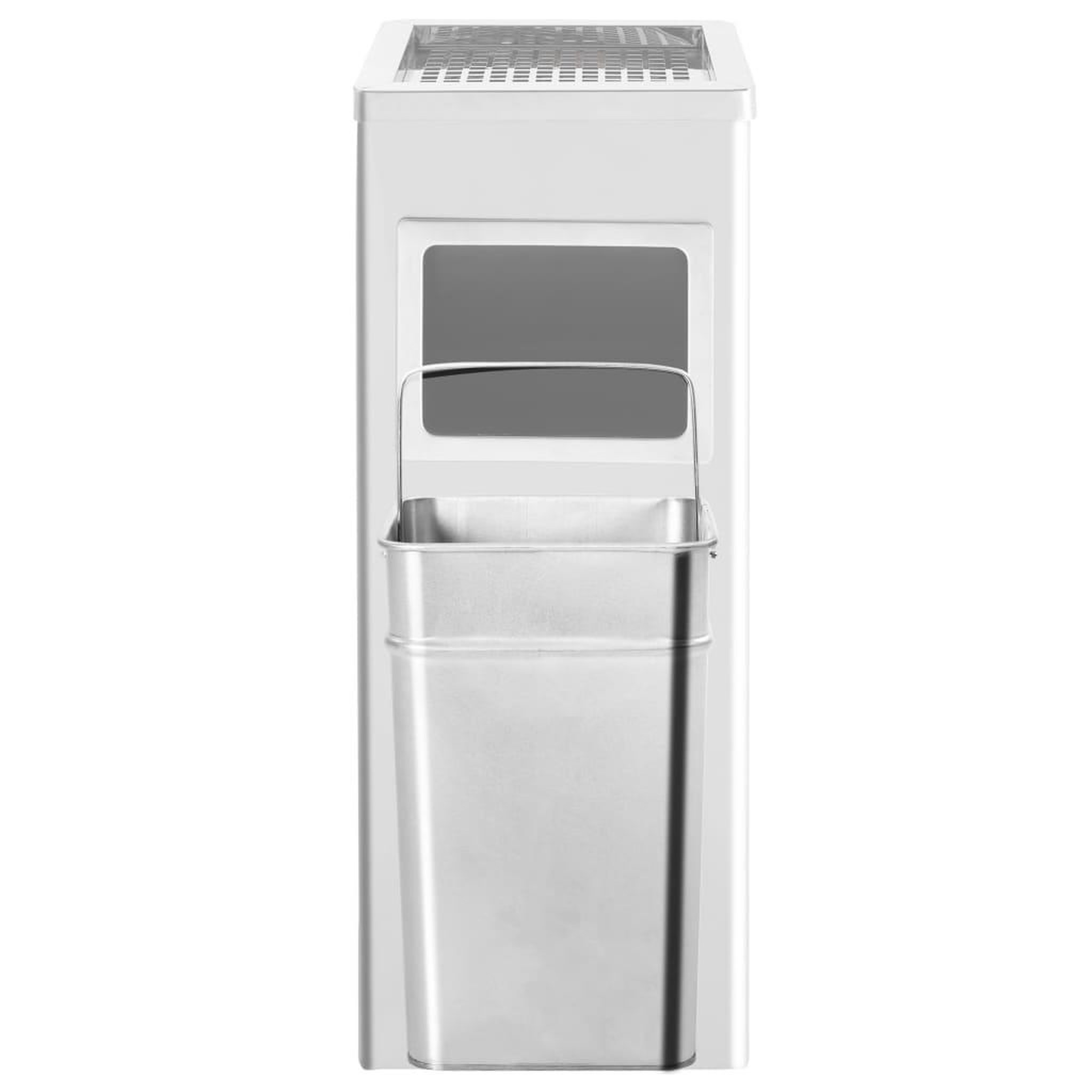 Voir la diapositive 4 : VIDAXL Poubelle a cendrier d'hotel 36 L Acier inoxydable