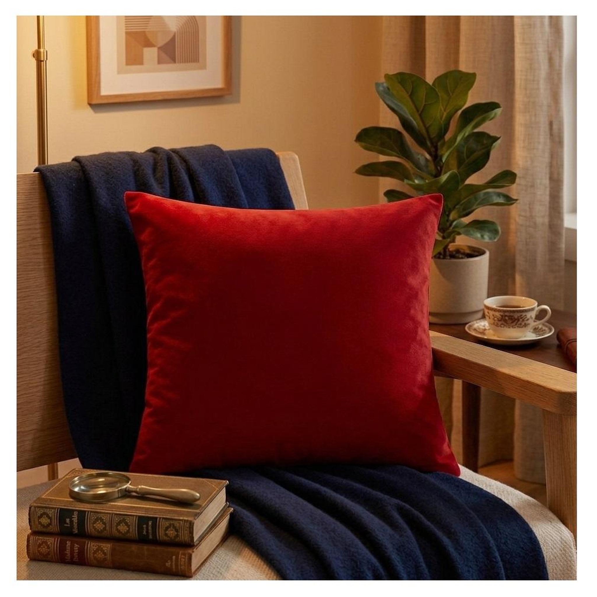 Voir la diapositive 3 : Eden Coussin en polyester uni pop color