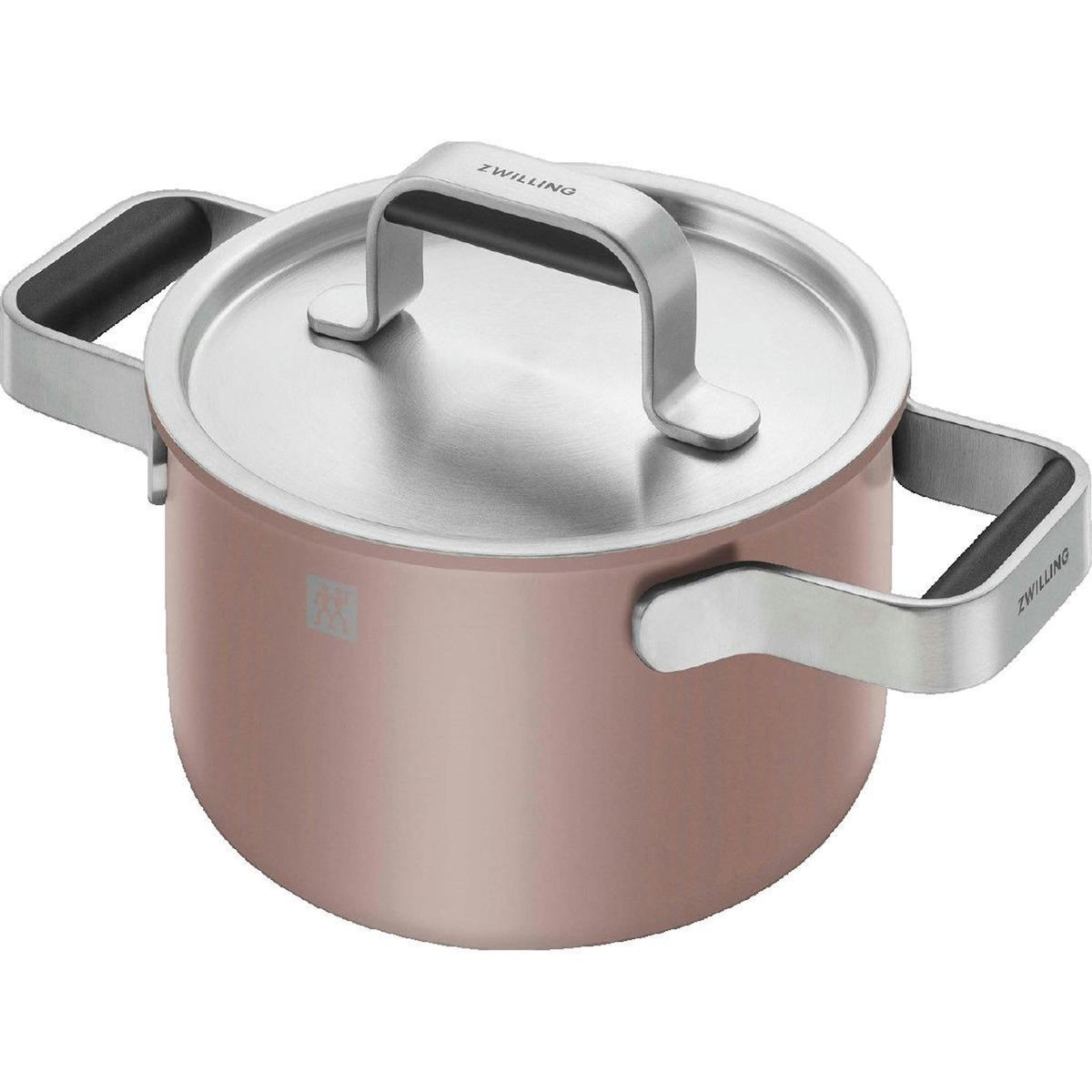 ZWILLING Ensemble d'ustensiles Zwilling Pure en acier inoxydable finition céramique rose