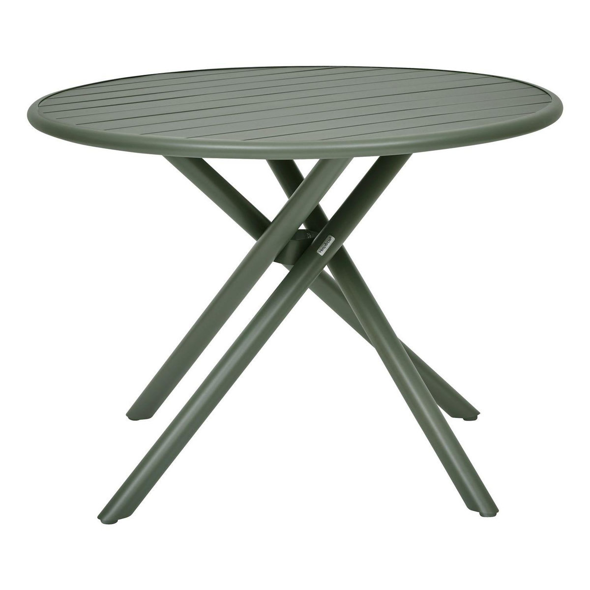 HESPERIDE Table de jardin ronde en aluminium 4 places NEBULLIA