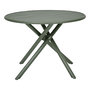 Voir la diapositive 1 : HESPERIDE Table de jardin ronde en aluminium 4 places NEBULLIA