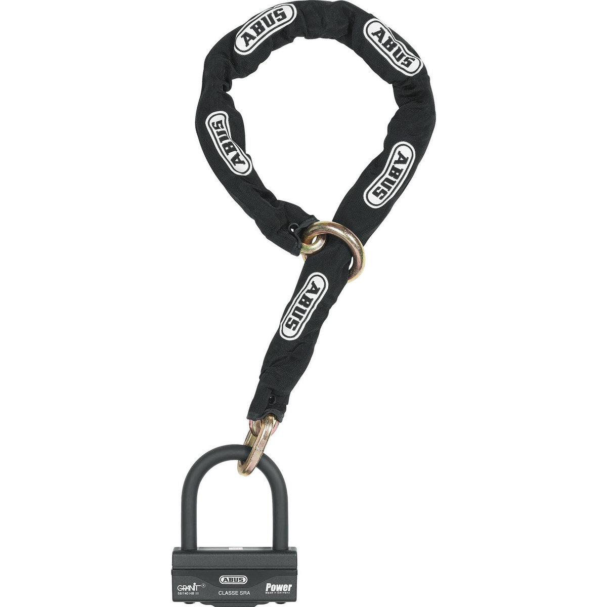 ABUS Antivol U Granit 58 100mm SRA + Chaine Loop 12KS80cm