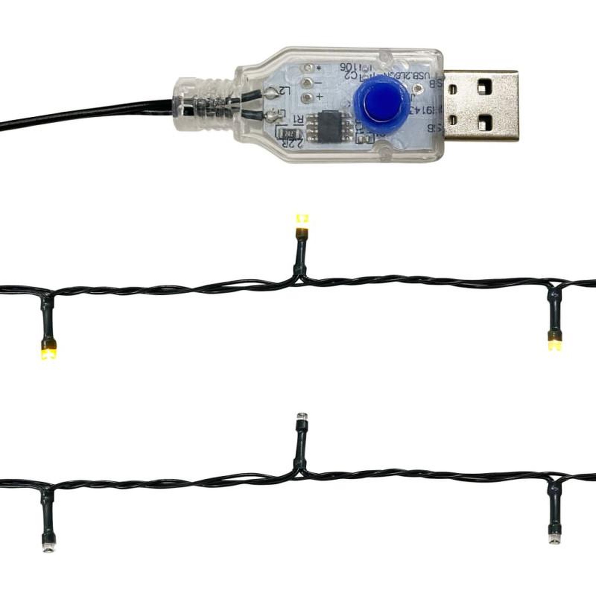 Voir la diapositive 6 : VIDAXL Guirlande de Noël avec lumières LED 5 m Bleu
