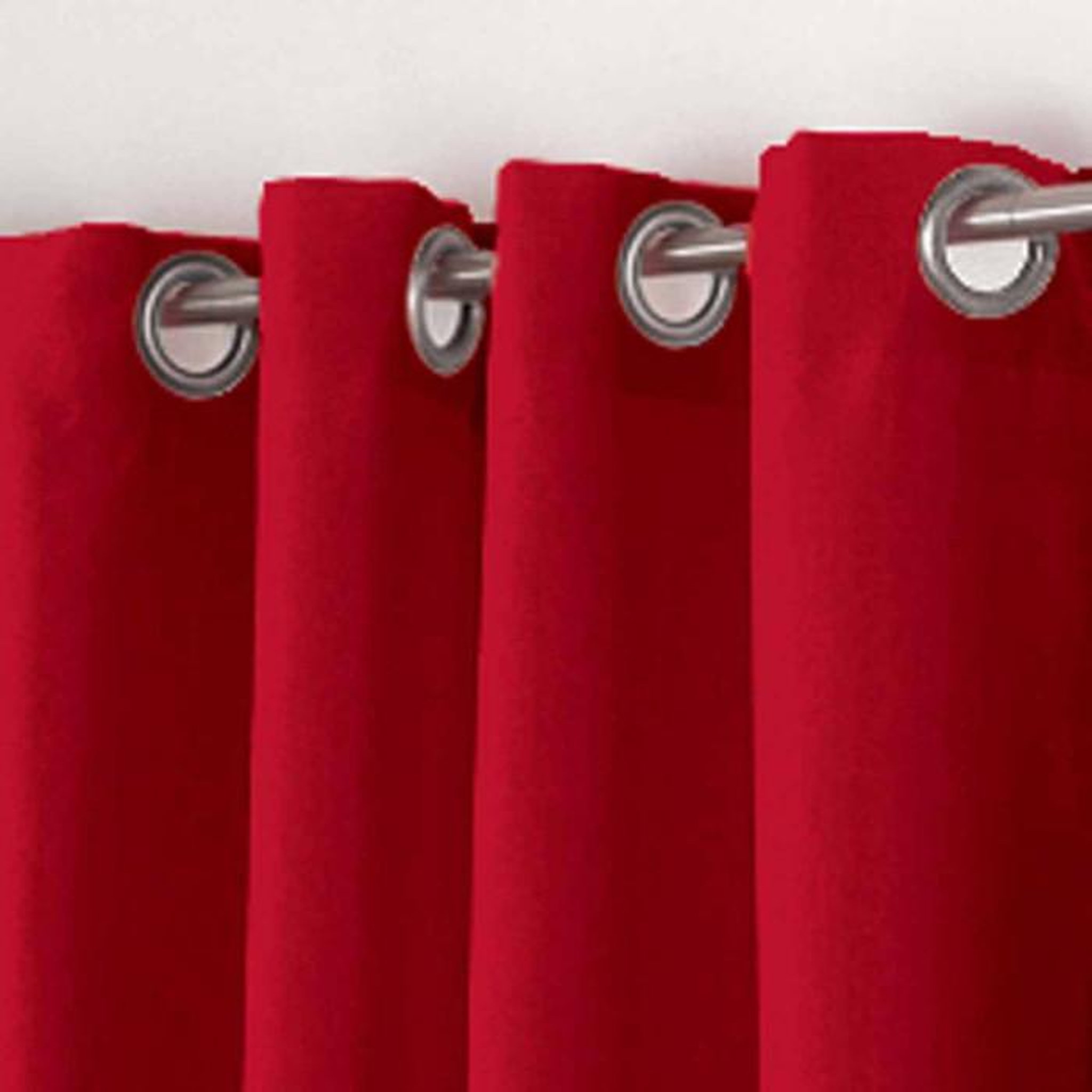 Voir la diapositive 2 : Paris Prix Rideau à Oeillets  Essentiel  140x260cm Rouge