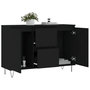 Voir la diapositive 4 : VIDAXL Buffet noir 104x35x70 cm bois d'ingenierie