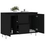 Voir la diapositive 4 : VIDAXL Buffet noir 104x35x70 cm bois d'ingenierie