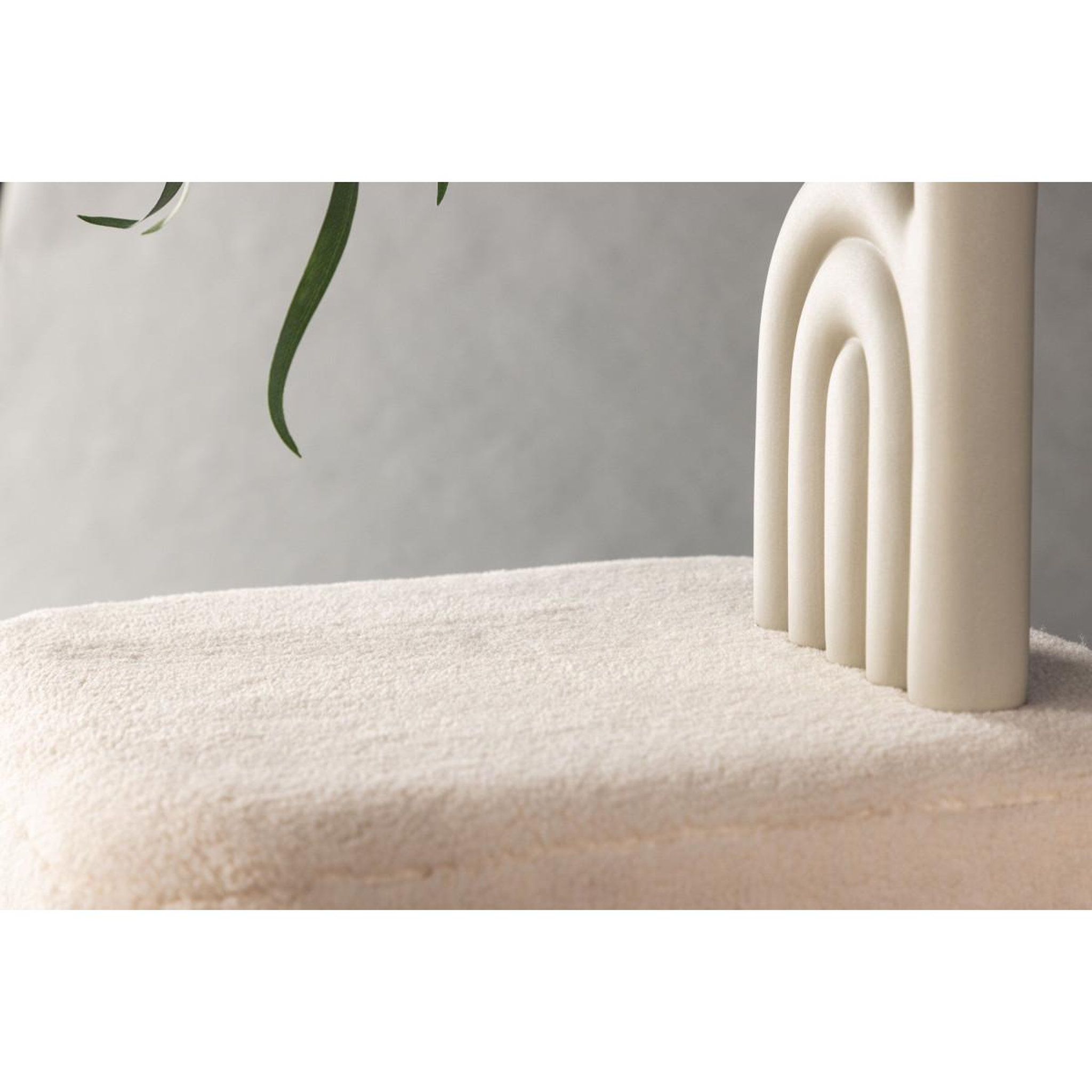 Voir la diapositive 5 : Paris Prix Pouf design en tissu  newton  45cm naturel