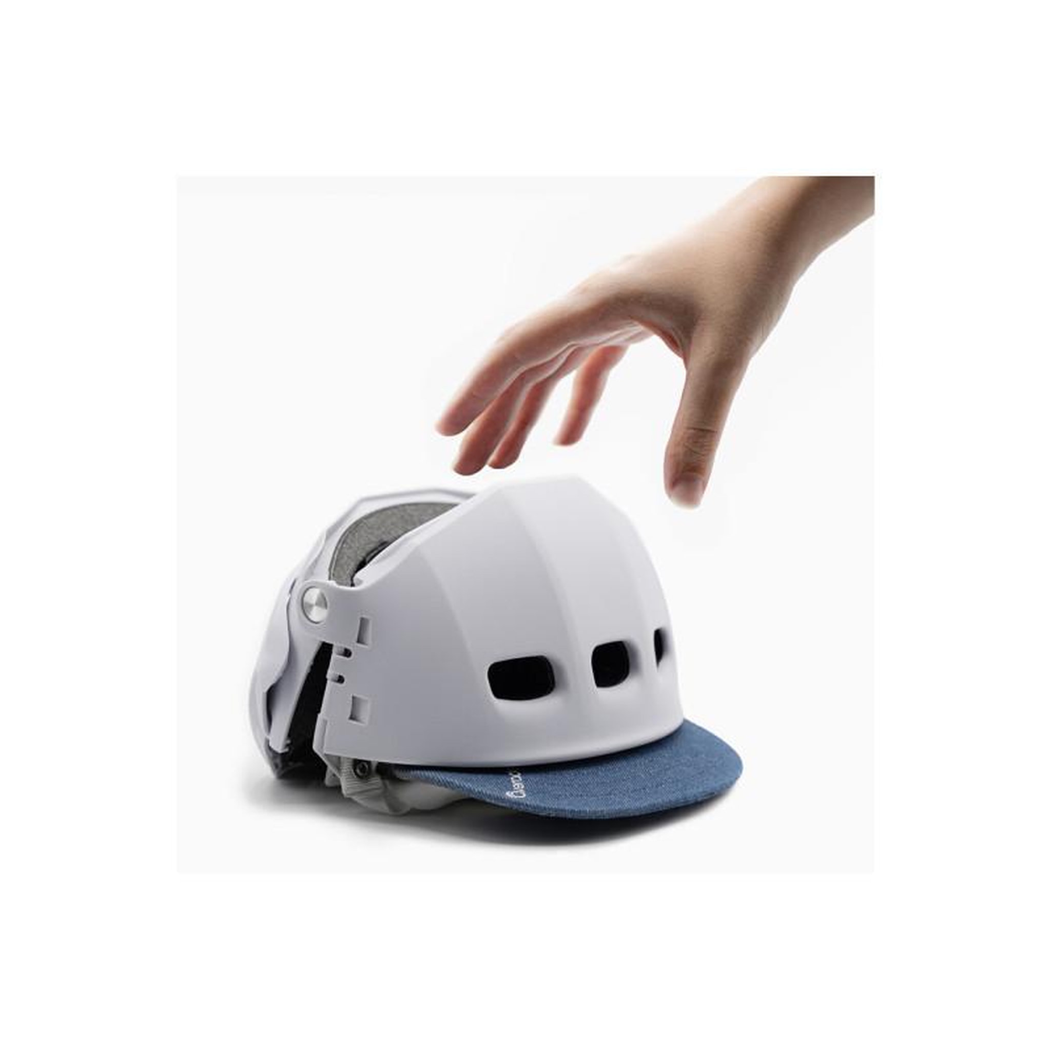 Voir la diapositive 2 : Overade Casque vélo Overade PLIXI ARCTIC WHITE L XL