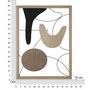Voir la diapositive 6 : Paris Prix Décoration Murale Encadrée  Astroys  80cm Naturel