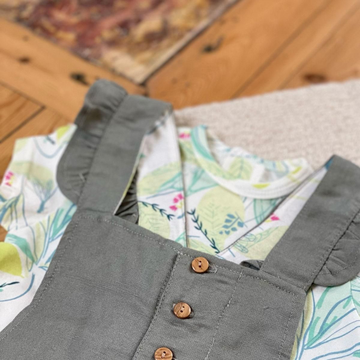 Petit Béguin Ensemble salopette bébé et t-shirt Flow