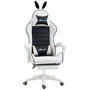 Voir la diapositive 1 : VINSETTO Chaise gaming fauteuil gamer inclinable réglable repose-pied rétractable oreilles de lapin amovibles noir blanc