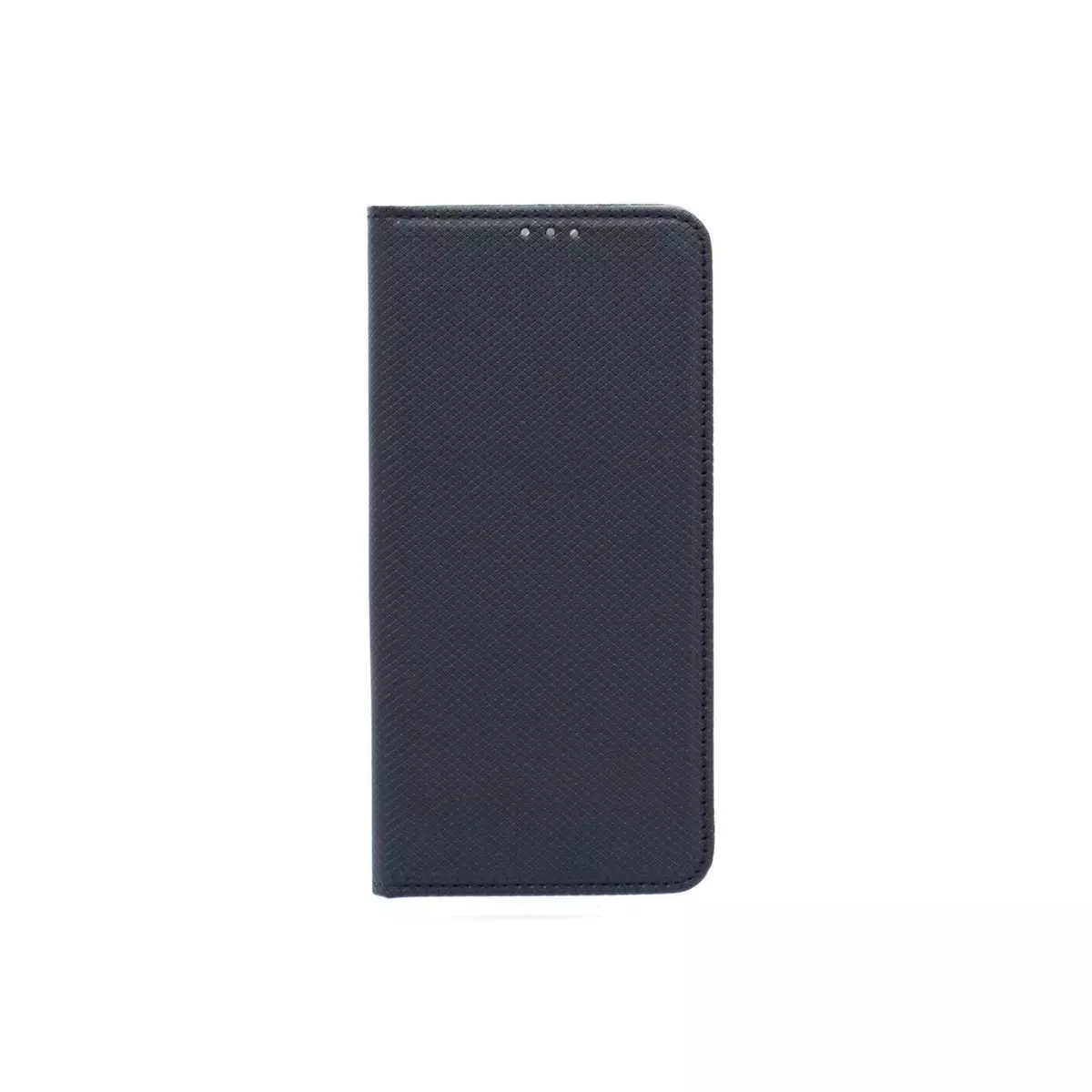 amahousse Housse noire Huawei P40 Lite 5G folio texturé et rabat aimanté