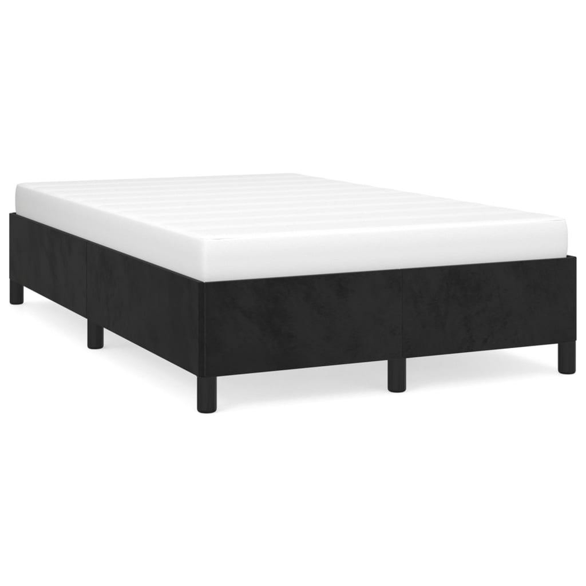 Voir la diapositive 2 : VIDAXL Cadre de lit sans matelas gris fonce 120x190 cm velours