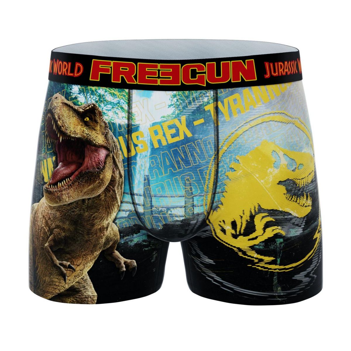 FREEGUN Lot de 4 boxers enfant Jurassic