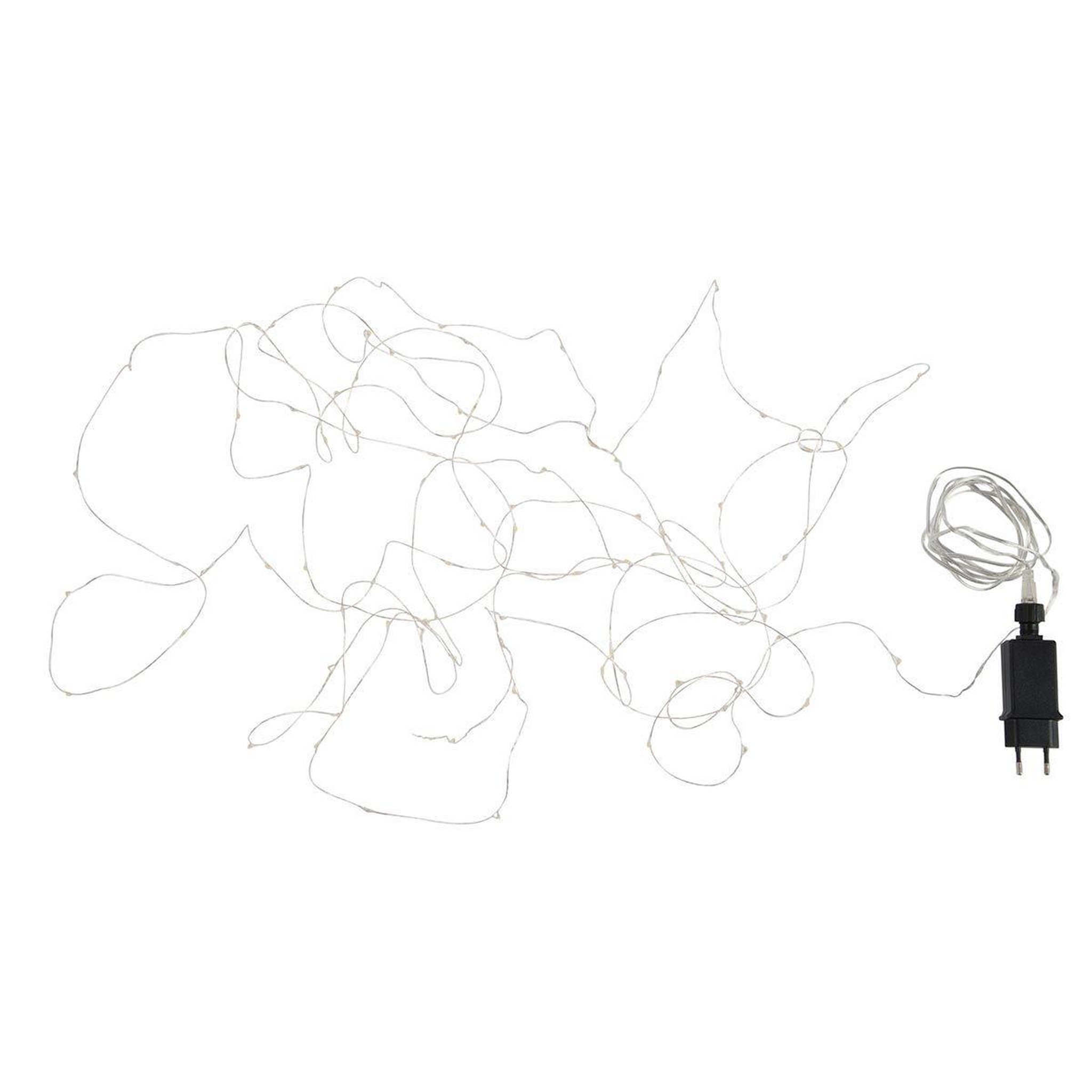 J-LINE Guirlande lumineuse led  90 leds  9m argent