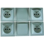 Legrand ASL lot 2 interrupteurs va et vient + 4 prises 2 pôles + terre