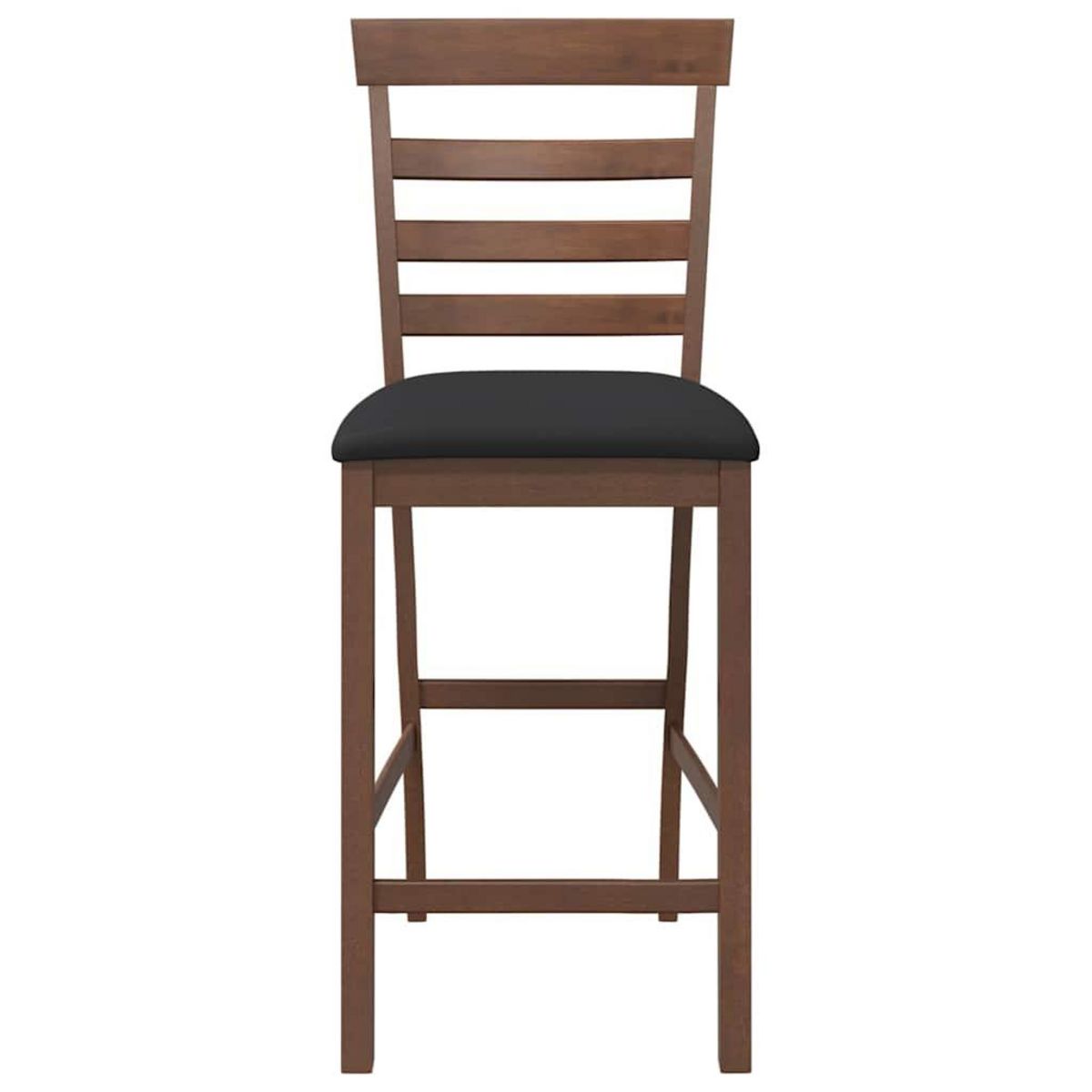 VIDAXL Tabourets de bar avec coussins 2 pcs marron bois massif d'hevea