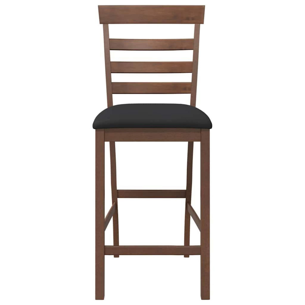 VIDAXL Tabourets de bar avec coussins 2 pcs marron bois massif d'hevea