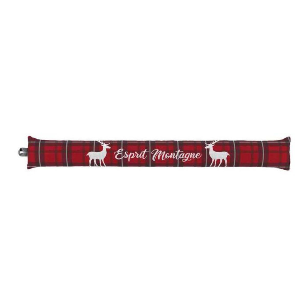 Paris Prix Boudin Bas de Porte  Heidi  80cm Gris & Rouge