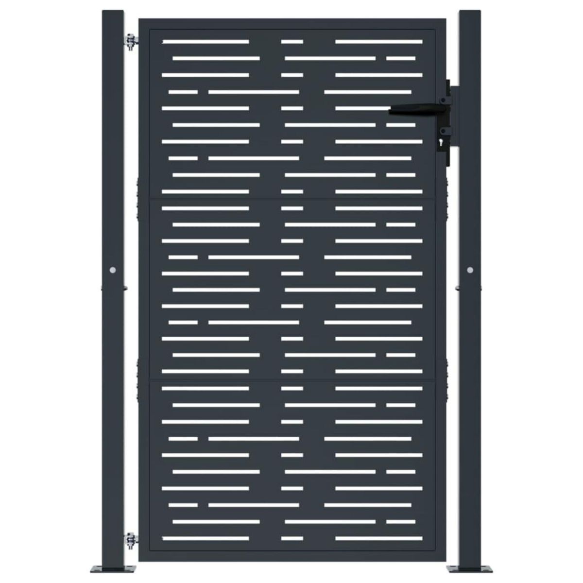 VIDAXL Portail de jardin anthracite 105x130 cm conception de carre