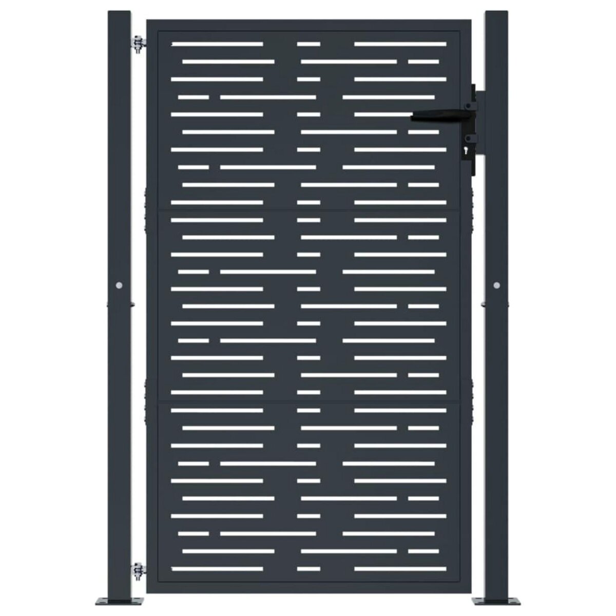 VIDAXL Portail de jardin anthracite 105x130 cm conception de carre