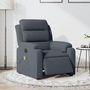 Voir la diapositive 1 : VIDAXL Fauteuil inclinable de massage electrique gris fonce velours