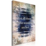 Paris Prix Tableau Imprimé  Not All Those Who Wander Are Lost. Coloris disponibles : Multicolore