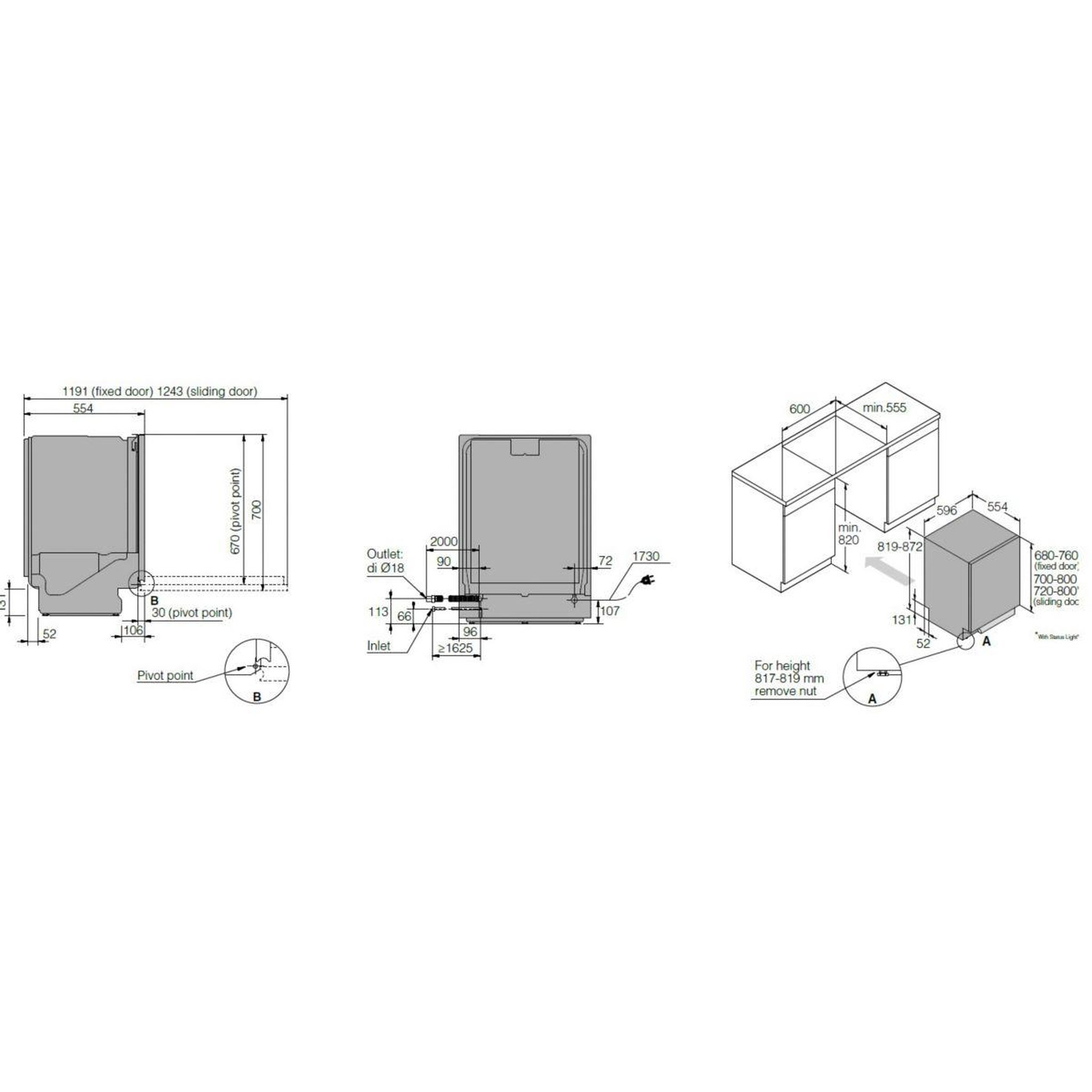 Voir la diapositive 5 : ASKO Lave vaisselle encastrable DSD747U