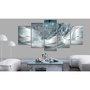 Voir la diapositive 2 : Paris Prix Tableau 5 Panneaux  Sparkling Dandelions Blue Wide