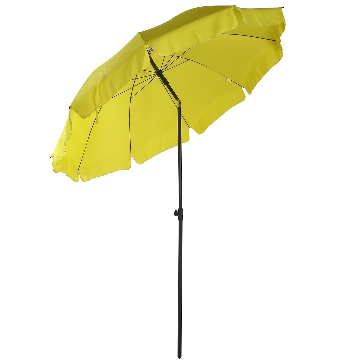 Parasol rond inclinable - 2,5m - Citron