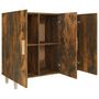 Voir la diapositive 4 : VIDAXL Buffet chêne fumé 90x34x80 cm bois d ingénierie
