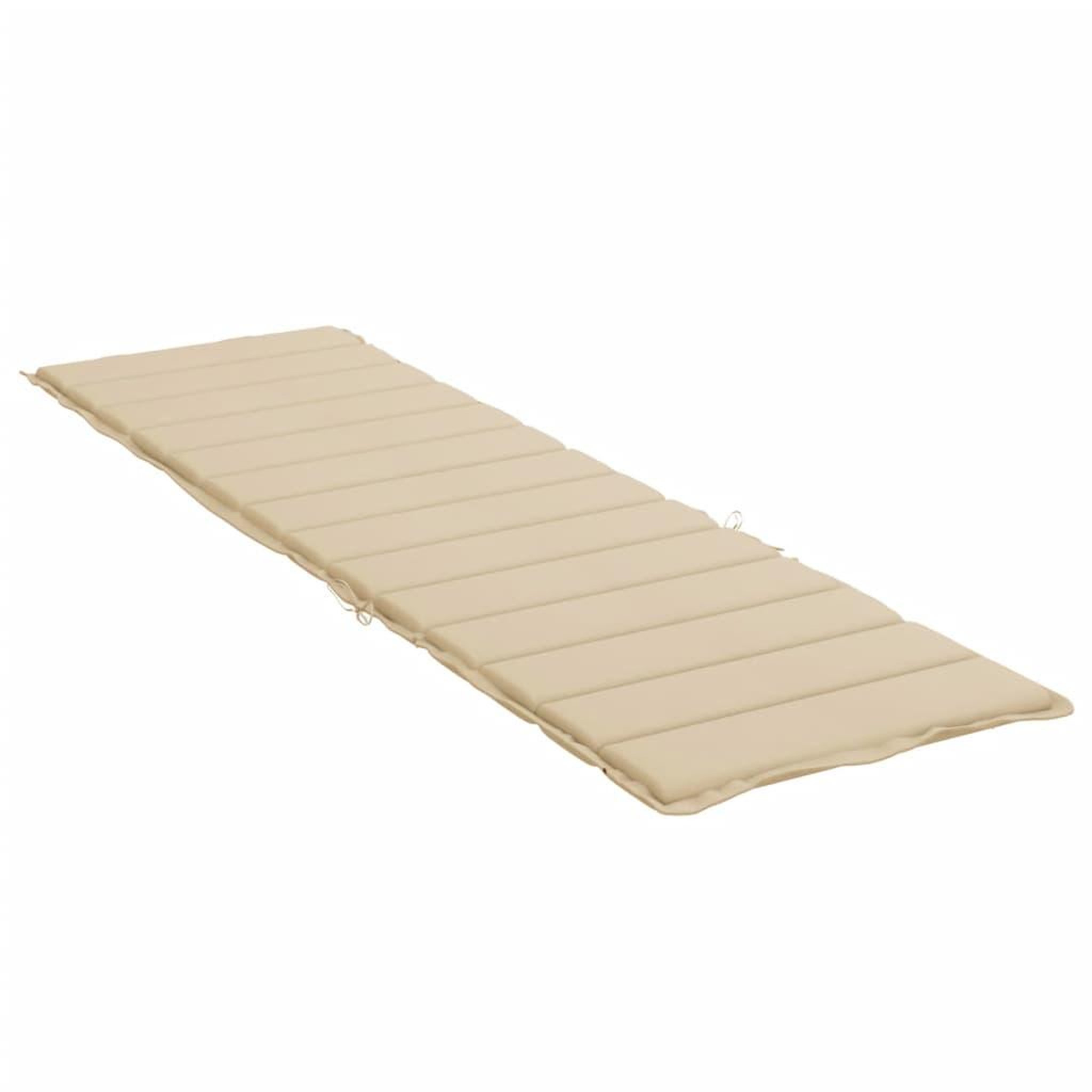 Voir la diapositive 4 : VIDAXL Coussin de chaise longue beige 200x60x3 cm tissu oxford