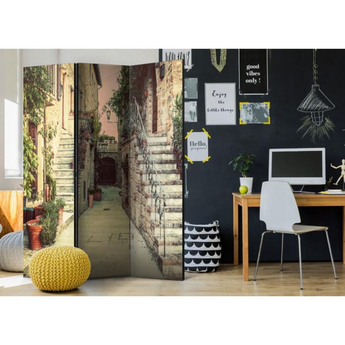 Paris Prix Paravent 3 Volets  Tuscan Memories  135x172cm