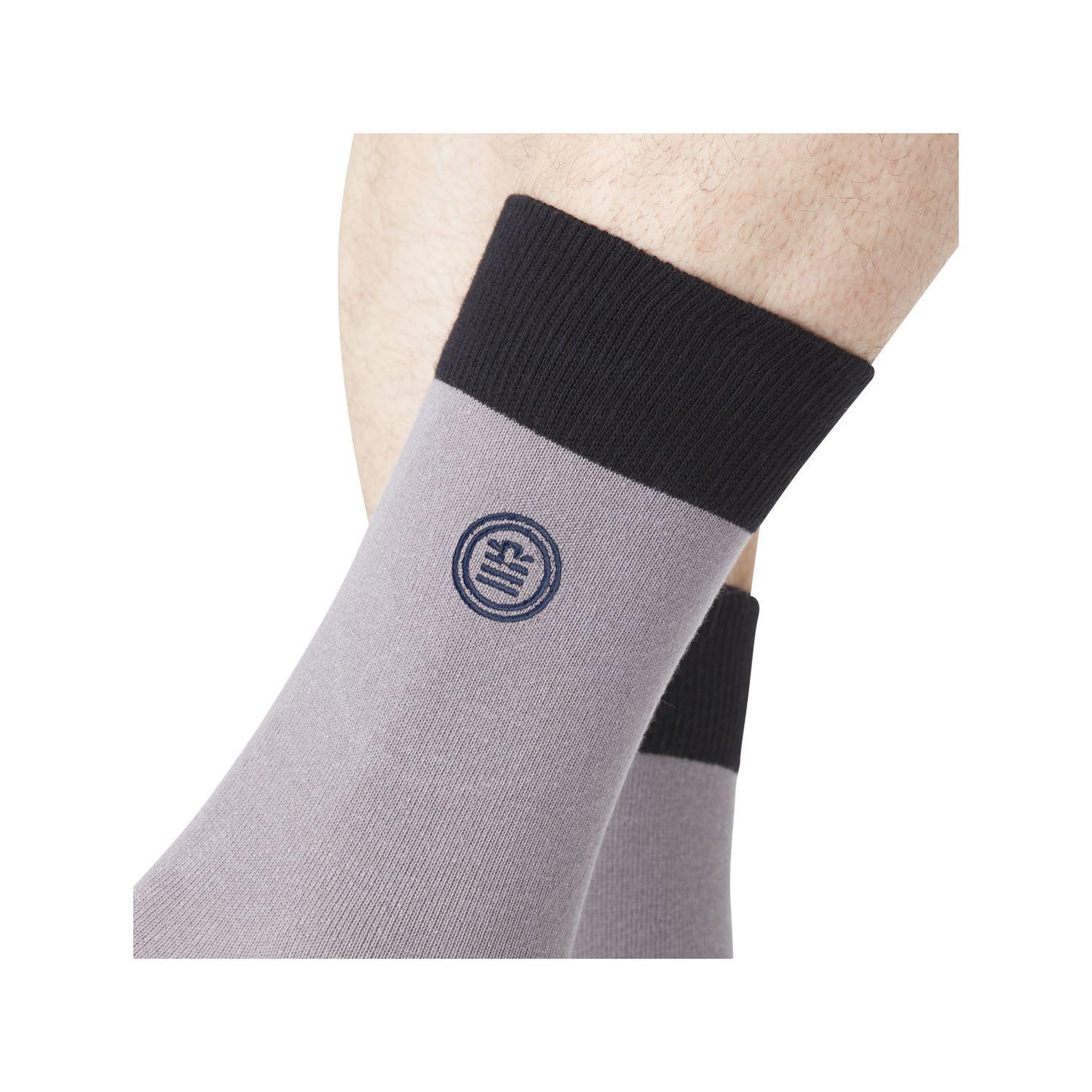 Voir la diapositive 4 : SERGE BLANCO Lot de 6 paires de chaussettes de ville coton homme