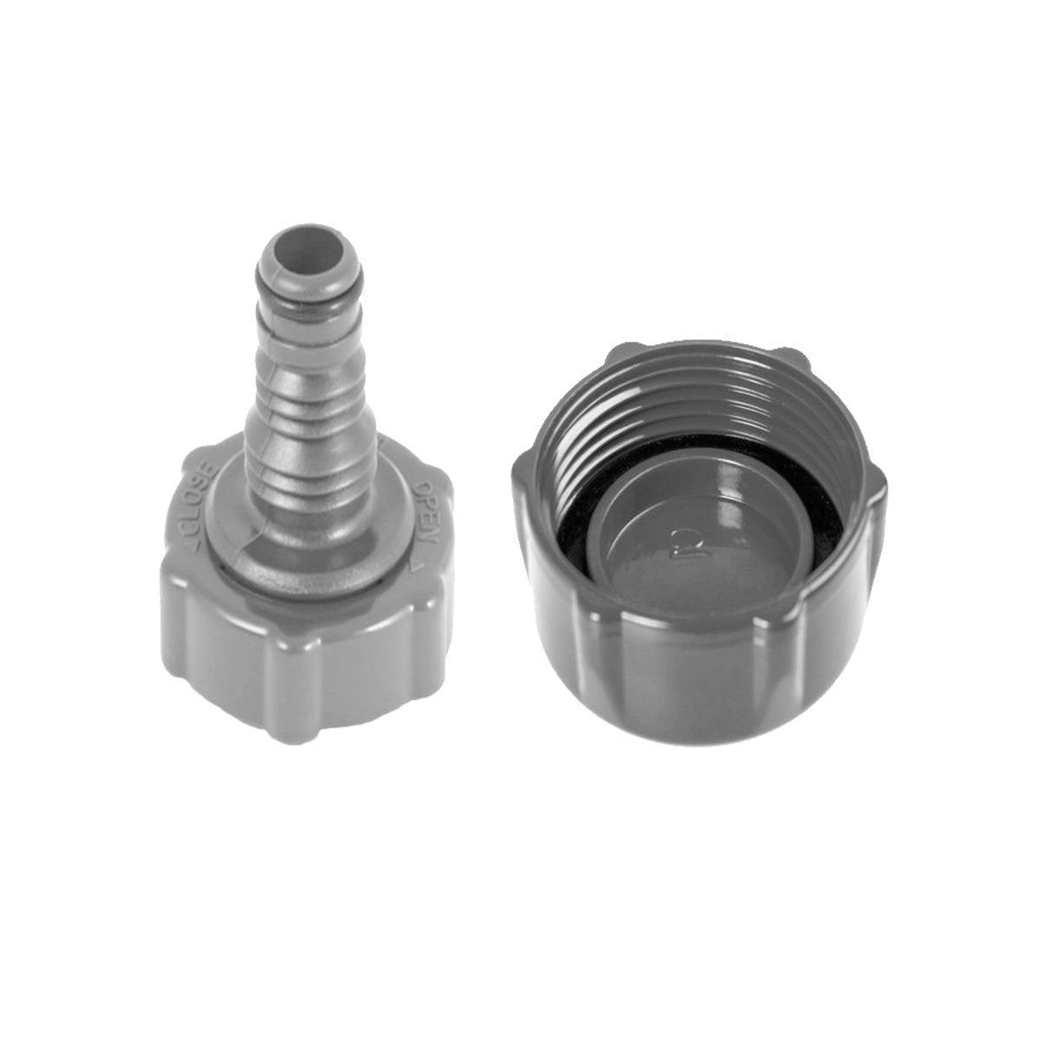 Voir la diapositive 1 : BESTWAY Bouchon valve de vidange + adaptateur pour piscines tubulaires Steel Pro et Steel Pro Max - Bestway