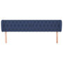 Voir la diapositive 3 : VIDAXL Tete de lit avec oreilles Bleu 203x23x78/88 cm Tissu
