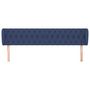 Voir la diapositive 3 : VIDAXL Tete de lit avec oreilles Bleu 203x23x78/88 cm Tissu