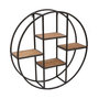 Voir la diapositive 1 : ATMOSPHERA Etagère Murale 4 Niveaux industrielle  Torof  78cm Noir