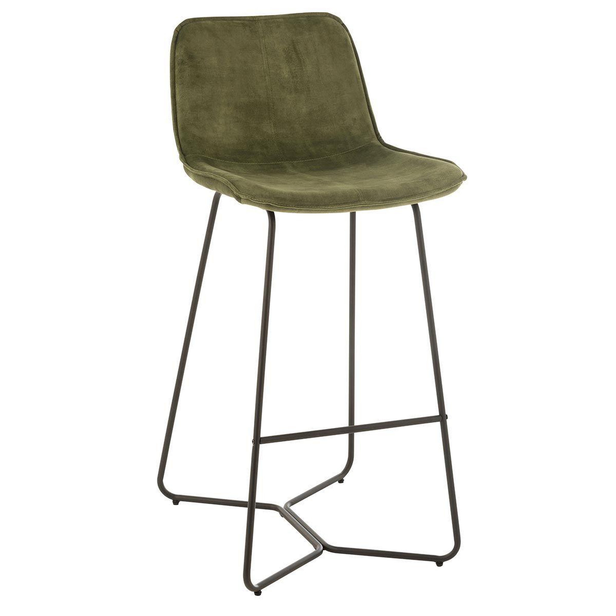 J-LINE Chaise de bar design  laurent  103cm vert