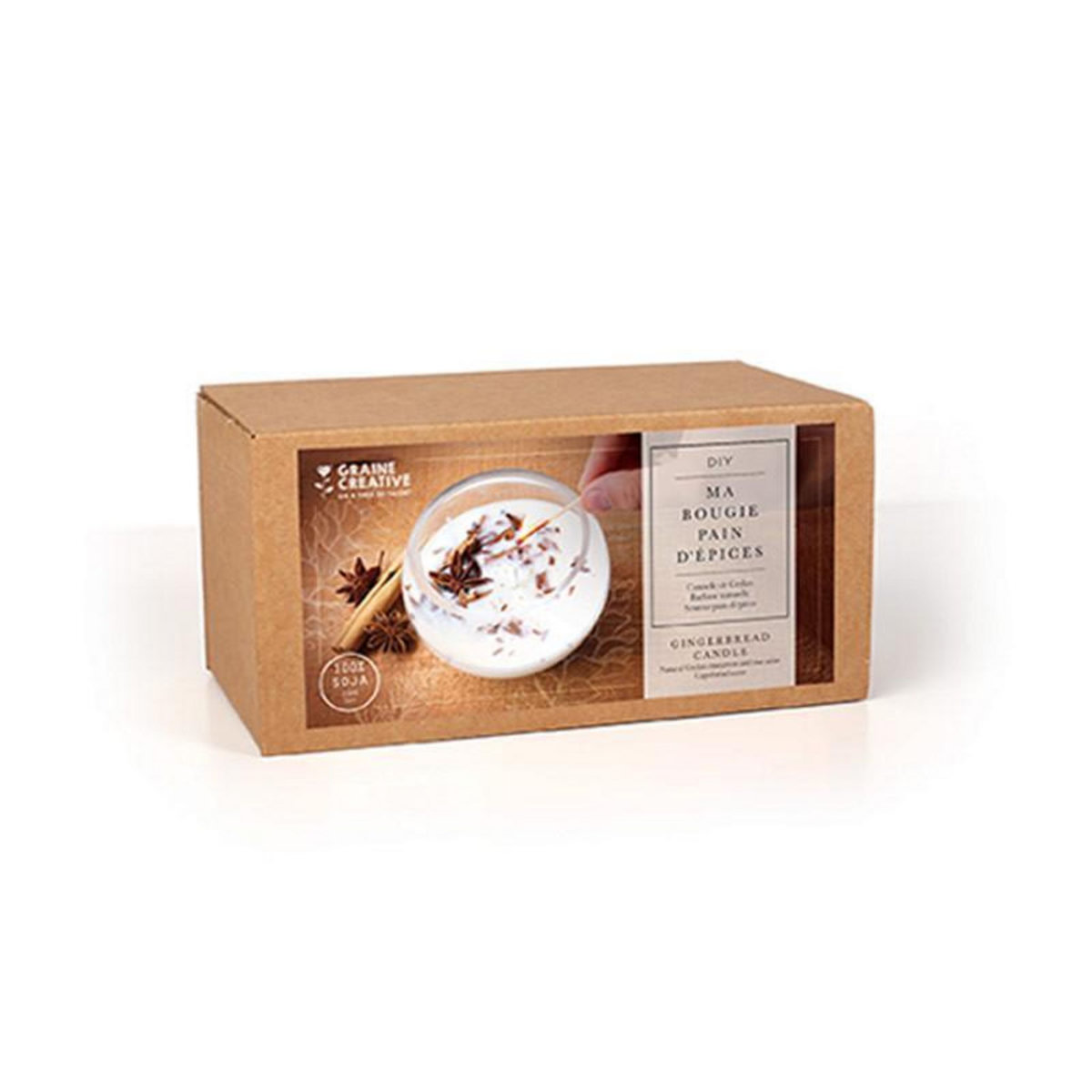 Graine créative Ma bougie aux épices de Noël - Coffret DIY
