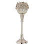 Voir la diapositive 1 : Paris Prix Photophore sur Pied en Métal  Bijou  26cm Argent