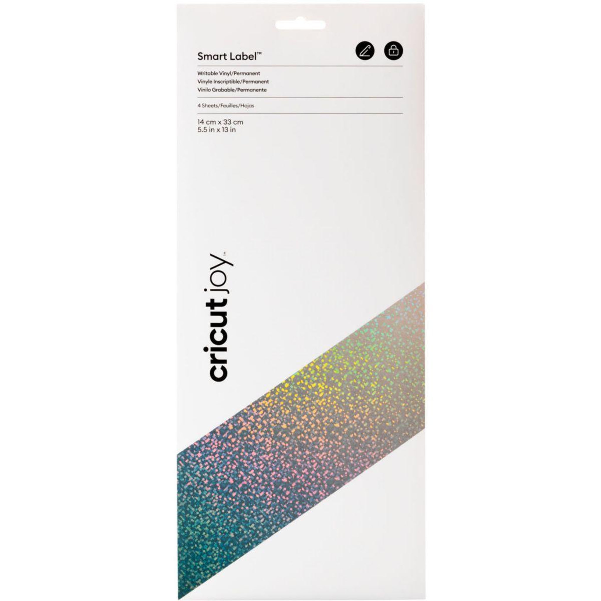 CRICUT Accessoire vinyle inscriptible 14x33 4 feuilles