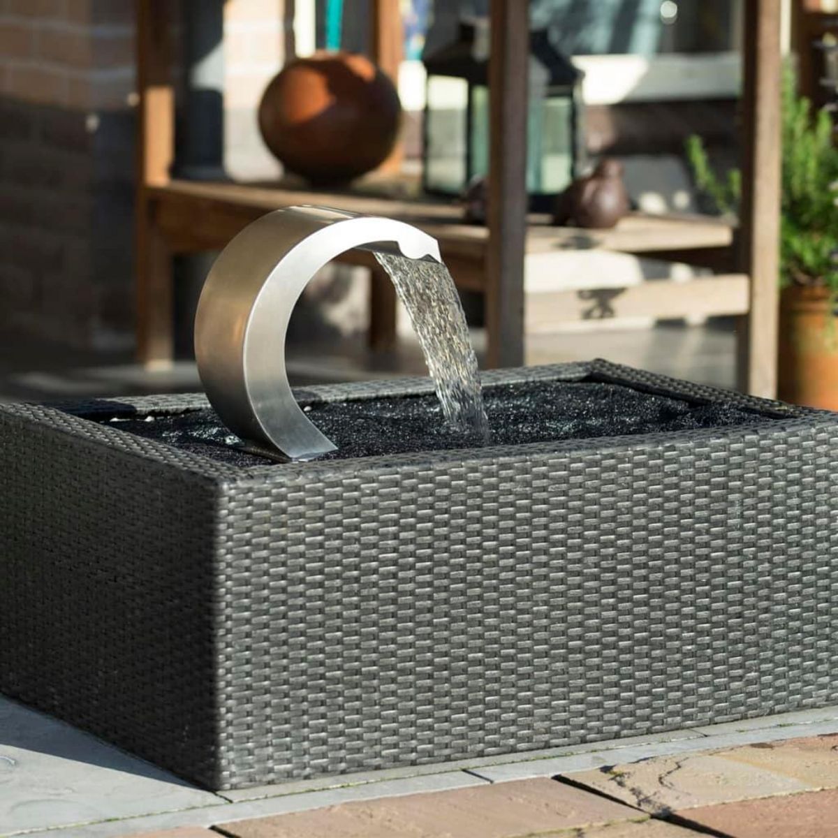 Ubbink Cascade de piscine Mamba S-LED en inox - Ubbink