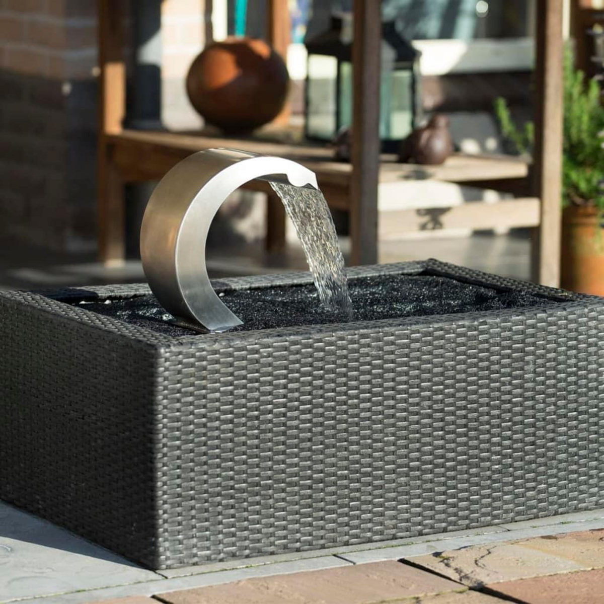 Ubbink Cascade de piscine Mamba S-LED en inox - Ubbink