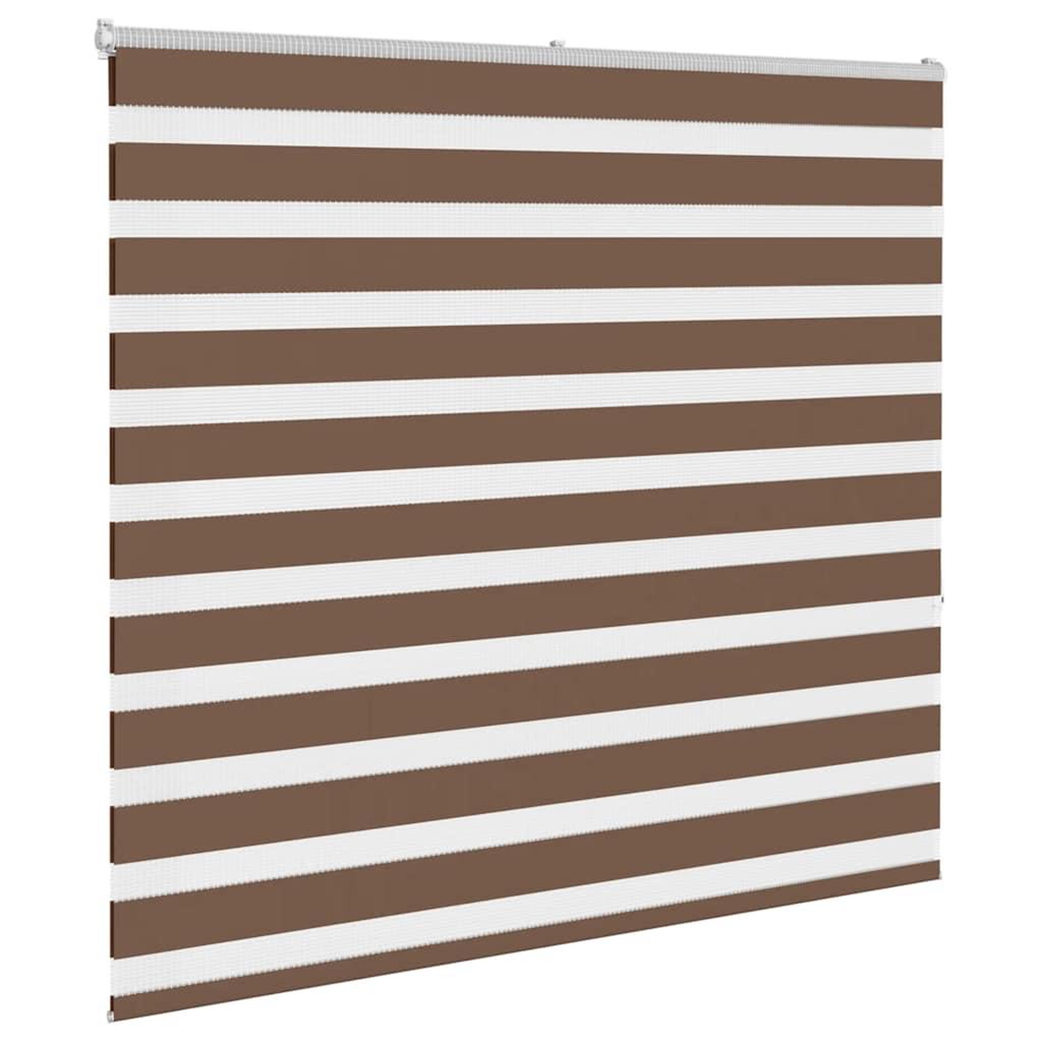 Voir la diapositive 3 : VIDAXL Store zebre marron 160x150cm largeur du tissu 155,9cm polyester