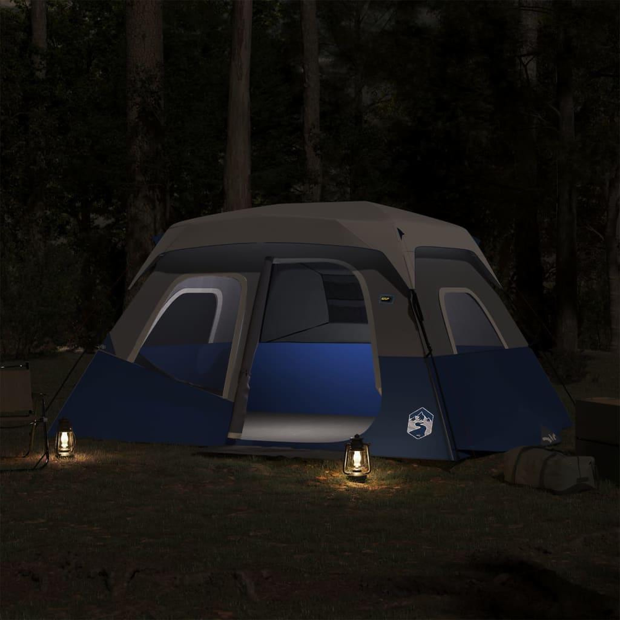 Voir la diapositive 3 : VIDAXL Tente familiale avec LED 6 personnes liberation rapide