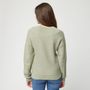Voir la diapositive 2 : INEXTENSO Pull col v vert clair femme
