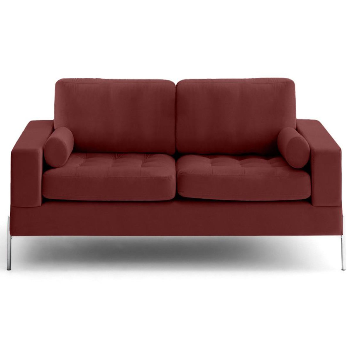 LISA DESIGN Isaure - canapé droit 3 places en velours